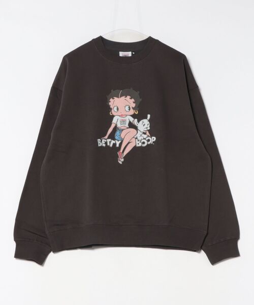 VISION STREET WEAR（ヴィジョンストリートウェア）の「Betty Boop Front Back スウェット（スウェット・レディース・チャコールグレー・LL/L/M）」の6枚目の写真