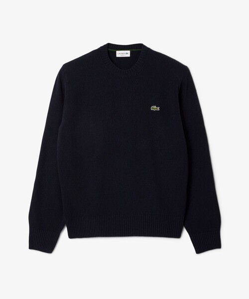 LACOSTE（ラコステ）の「【LACOSTE/ラコステ】エッセンシャルウールニットセーター（ニット/セーター・メンズ・ネイビー/ブラック・M/L）」の2枚目の写真