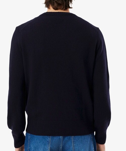 LACOSTE（ラコステ）の「【LACOSTE/ラコステ】エッセンシャルウールニットセーター（ニット/セーター・メンズ・ネイビー/ブラック・M/L）」の5枚目の写真