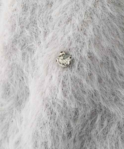 FREE'S MART（フリーズマート）の「◆ラインストーンクロップドニットカーディガン（ニット/セーター・レディース・レッド/グレー/ブラック・FREE）」の20枚目の写真