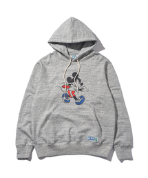 DISCUS ATHLETIC | ヘビーウェイトレギュラーフィットディスクスローイングミッキーフードパーカー ヘザーグレー(パーカー)