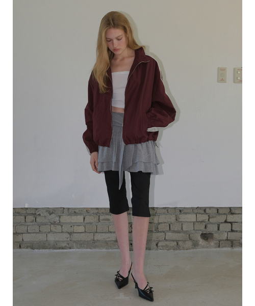 ETMON（エトモン）の「Color Block Wind Jumper, Wine（ナイロンジャケット・レディース・その他・F）」の6枚目の写真
