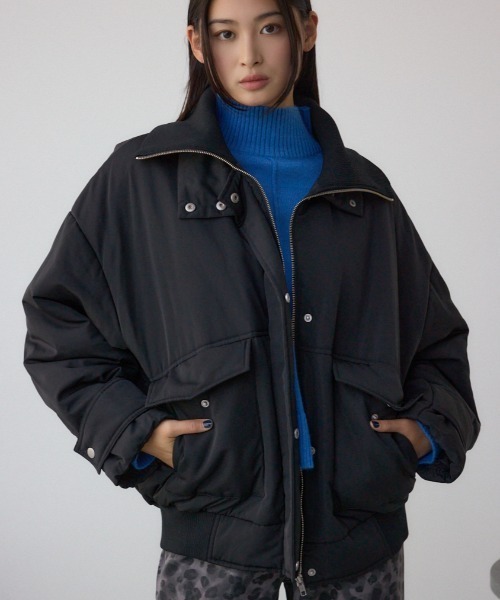 セール】襟リブ中綿ポケットブルゾン（ブルゾン）｜AZUL BY MOUSSY