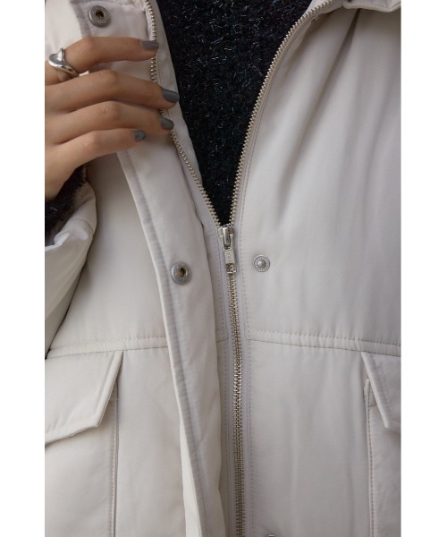 AZUL by moussy(アズールバイマウジー)の「襟リブ中綿ポケットブルゾン(ブルゾン・レディース・アイボリー/ブラック/カーキ・FREE)」の16枚目の写真