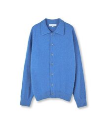 BROWNYARD（ブラウンヤード）の「アルパカカラーカーディガン、ブルー（カーディガン/ボレロ）」