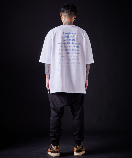 ASTRAL PROJECTION（アストラルプロジェクション）の「[オーバーサイズ]アップル13番手綿ラウンドネック半袖Tシャツ_ホワイト（Tシャツ/カットソー・メンズ・その他・XX-LARGE/LARGE/MEDIUM/X-LARGE）」の6枚目の写真