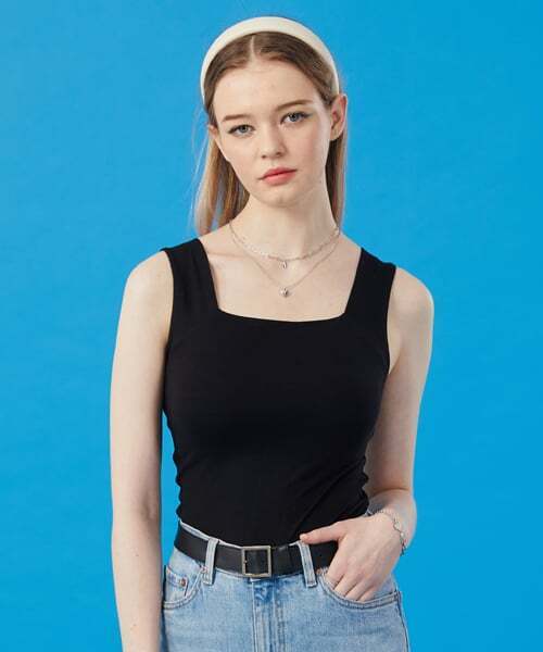KOLEAT（コレット）の「ウィメンズ インナーノースリーブタンクトップ レイヤードTシャツ [ブラック]（Tシャツ/カットソー・レディース・その他・FREE）」の4枚目の写真