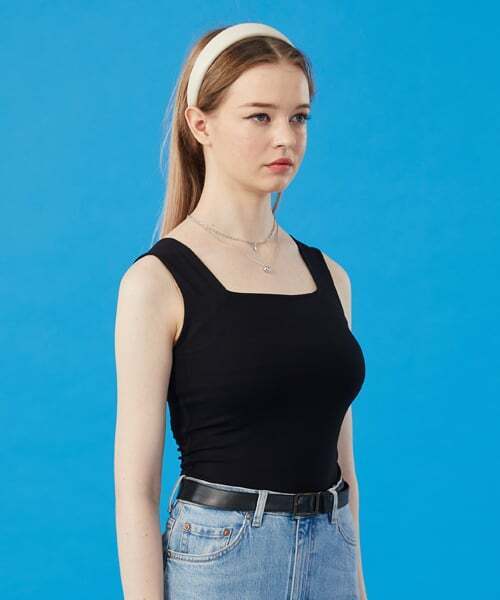 KOLEAT（コレット）の「ウィメンズ インナーノースリーブタンクトップ レイヤードTシャツ [ブラック]（Tシャツ/カットソー・レディース・その他・FREE）」の5枚目の写真
