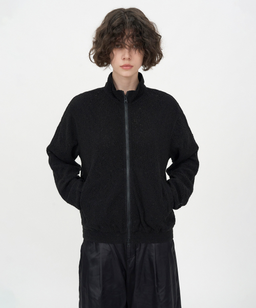 INSILENCE WOMEN(インサイレンスウーマン)の「レースジップアップジャンパー ブラック(その他アウター・レディース・その他・SMALL/MEDIUM)」の3枚目の写真