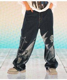 youthbath | WIDE WRESTLER WASHING DENIM_BLUE(デニムパンツ)