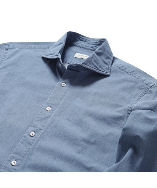 PRODESHIRT（プロデシャツ）の「[レギュラー] ナチュラルデニムワイドカラーシャツ (ライトブルー)（シャツ/ブラウス・メンズ・その他・LARGE/MEDIUM/X-LARGE/XX-LARGE）」の2枚目の写真