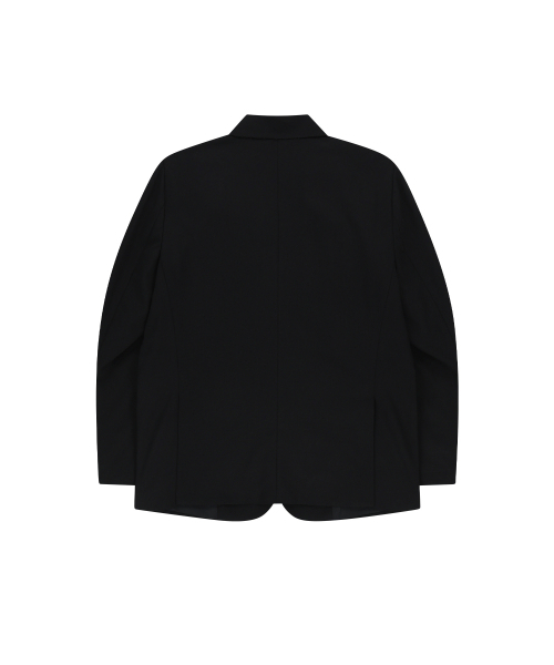 ENDOOR(エンドア)の「Layered blazer (black)(テーラードジャケット・メンズ・ブラック・1/2)」の2枚目の写真