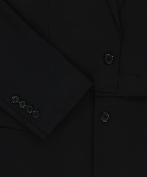 ENDOOR(エンドア)の「Layered blazer (black)(テーラードジャケット・メンズ・ブラック・1/2)」の4枚目の写真