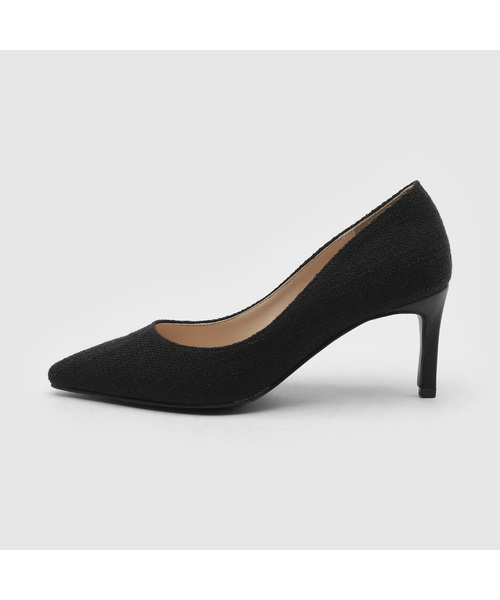 SAPPUN（サプン）の「Cameli ツイード スティレット ヒール (7cm)（パンプス・レディース・ホワイト/ブラック/ベージュ/ブルー/ブラックミックス・22.5cm/23cm/23.5cm/24cm/24.5cm/25.5cm/25cm/22cm）」の2枚目の写真