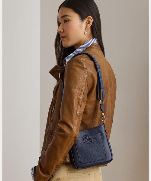 LAUREN RALPH LAUREN(ローレン ラルフ ローレン)の「ペブルド レザー スモール Cameryn クロスボディ(ショルダーバッグ・レディース・ネイビー系1・ONE)」の7枚目の写真