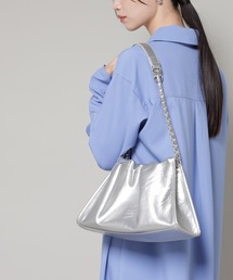 NANO universe | チェーンショルダーギャザーバッグ(ショルダーバッグ)