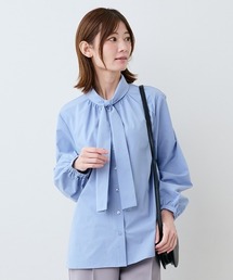 IEDIT | ＩＥＤＩＴ　ループ付きで簡単に華やぐボウタイブラウス(シャツ/ブラウス)