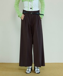 Color Two-Tuck Wide Pants/カラーツータックワイドパンツ