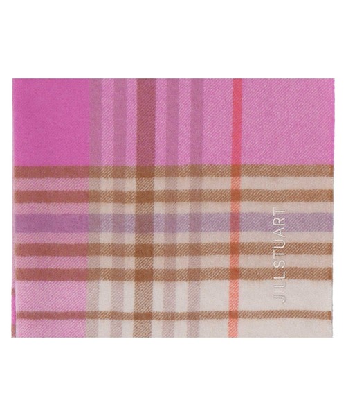 JILL STUART（ジルスチュアート）の「【数量限定】ノベルティ付き カシミヤチェックストール（ストール/ショール・レディース・グリーン/パープル/ピンク/イエロー・FREE）」の10枚目の写真