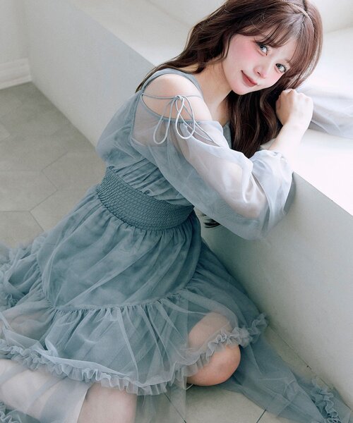 OLIVE des OLIVE(オリーブデオリーブ)の「【Belle Charme】Fairy Tulle Dress(ドレス・レディース・ピンク/ブラック/グレー・FREE)」の6枚目の写真