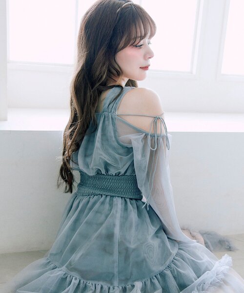 OLIVE des OLIVE(オリーブデオリーブ)の「【Belle Charme】Fairy Tulle Dress(ドレス・レディース・ピンク/ブラック/グレー・FREE)」の7枚目の写真