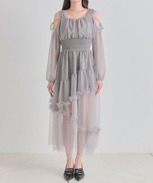 OLIVE des OLIVE(オリーブデオリーブ)の「【Belle Charme】Fairy Tulle Dress(ドレス・レディース・ピンク/ブラック/グレー・FREE)」の10枚目の写真