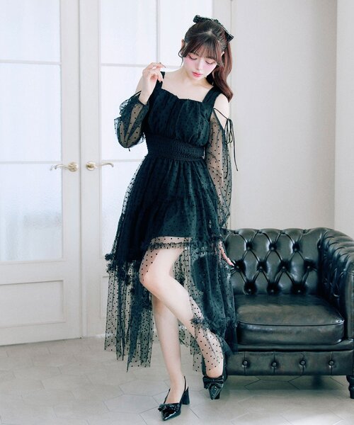 OLIVE des OLIVE(オリーブデオリーブ)の「【Belle Charme】Fairy Tulle Dress(ドレス・レディース・ピンク/ブラック/グレー・FREE)」の19枚目の写真