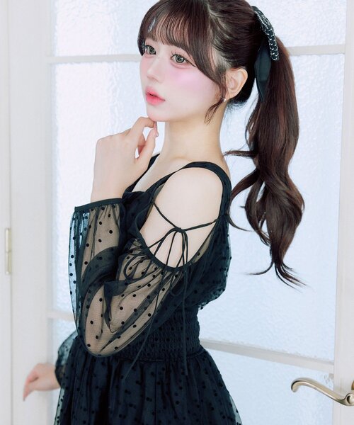 OLIVE des OLIVE(オリーブデオリーブ)の「【Belle Charme】Fairy Tulle Dress(ドレス・レディース・ピンク/ブラック/グレー・FREE)」の20枚目の写真