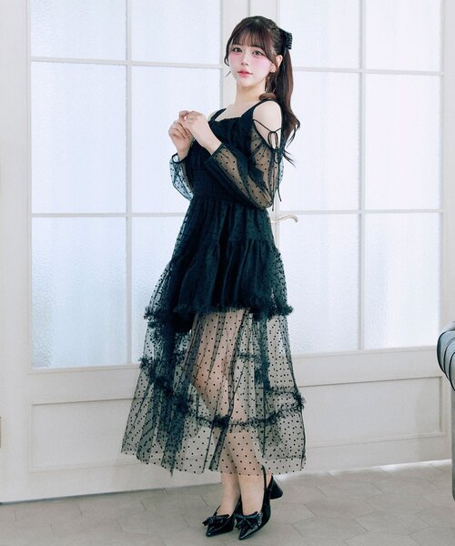 OLIVE des OLIVE(オリーブデオリーブ)の「【Belle Charme】Fairy Tulle Dress(ドレス・レディース・ピンク/ブラック/グレー・FREE)」の21枚目の写真