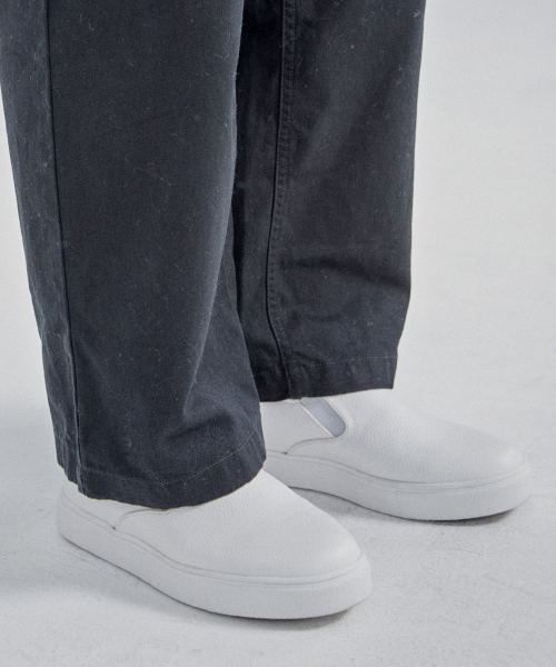 HEELTOP(ヒールトップ)の「HT3503 6cmキーハイトスリッポンディフェンドホワイト(スニーカー・メンズ・その他・25cm/26cm/27cm/28cm)」の1枚目の写真