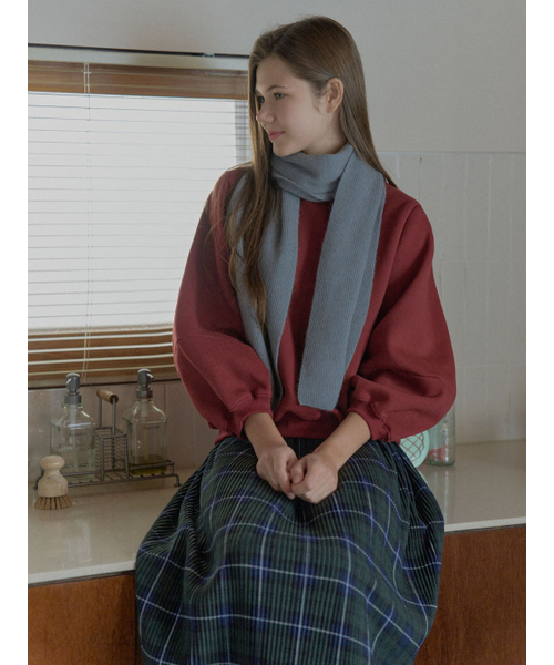 AVANT-G(アバン)の「Tartan Check Pleated Maxi Skirt - GREEN(スカート・レディース・ダークグリーン/ブラウン/レッド・FREE)」の11枚目の写真