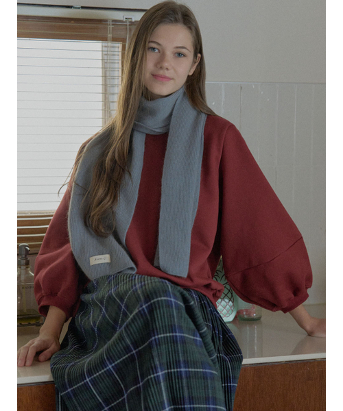 AVANT-G(アバン)の「Tartan Check Pleated Maxi Skirt - GREEN(スカート・レディース・ダークグリーン/ブラウン/レッド・FREE)」の12枚目の写真