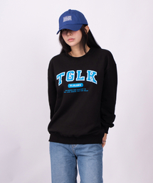 TGLK シグネチャー オーバーサイズ 裏毛 スウェット Tシャツ ブラック