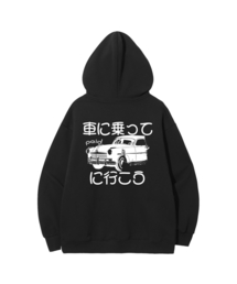 PEID（ペイド）の「PD オールドカー オーバーサイズ フードパーカー - ブラック（パーカー）」