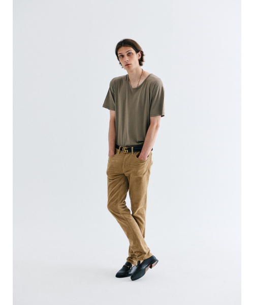 GOZER(ゴーザー)の「UNDER HALF T-SHIRT_LIGHT KHAKI(Tシャツ/カットソー・メンズ・カーキ・SMALL/MEDIUM/LARGE/X-LARGE)」の3枚目の写真