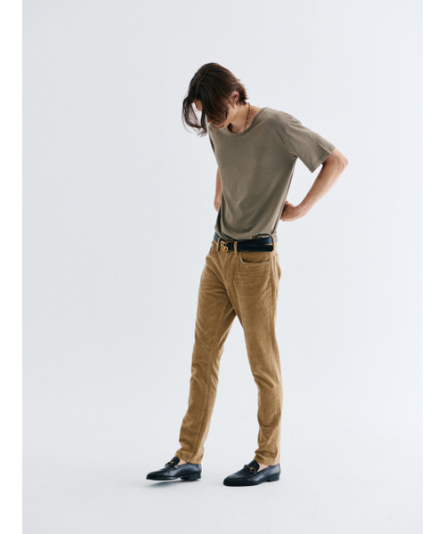 GOZER(ゴーザー)の「UNDER HALF T-SHIRT_LIGHT KHAKI(Tシャツ/カットソー・メンズ・カーキ・SMALL/MEDIUM/LARGE/X-LARGE)」の4枚目の写真