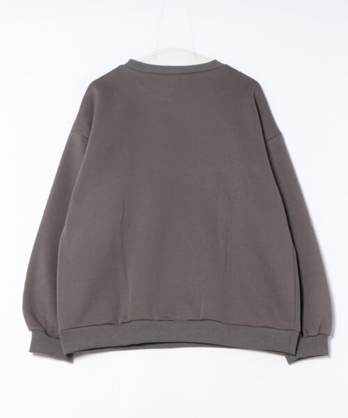 BELLUNA PLUS(ベルーナ)の「ニット帽3匹ネコ裏起毛プルオーバー(Tシャツ/カットソー・レディース・チャコール・M/L/XL/2XL)」の10枚目の写真