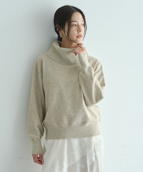 YECCA VECCA（イェッカヴェッカ）の「オフタートルネックニット（ニット/セーター・レディース・アイボリー/ブラック/レッド/ベージュ/ブルー・FREE）」の22枚目の写真