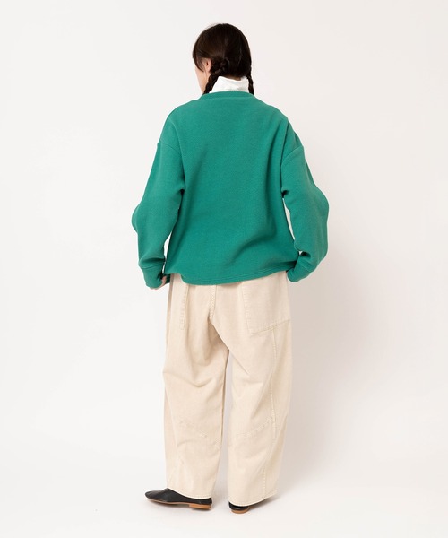 URCH RNA(アーチ アールエヌエー)の「R4421 柔らかデニムのケミカルバギーパンツ(デニムパンツ・レディース・アイボリー/ケミカルウォッシュ/ブラック・FREE)」の15枚目の写真