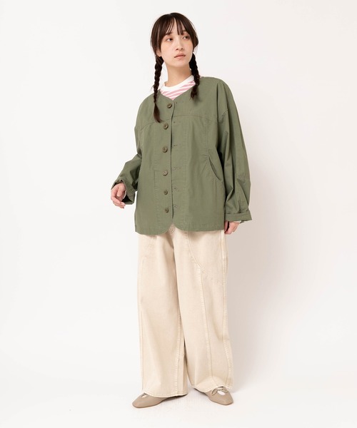 URCH RNA(アーチ アールエヌエー)の「R4421 柔らかデニムのケミカルバギーパンツ(デニムパンツ・レディース・アイボリー/ケミカルウォッシュ/ブラック・FREE)」の13枚目の写真