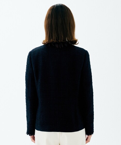 セール】【着丈長め/軽い/オンオフ使える】ファンシーツイード