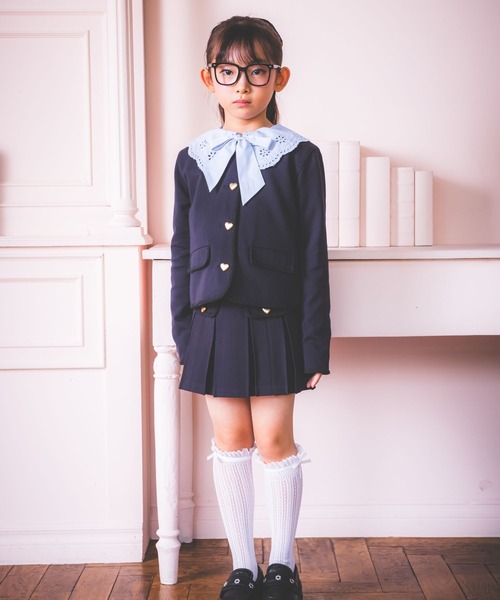 repipi armario（レピピ アルマリオ）の「【10C REPIPI】【セレモニー】ショートジャケット（その他アウター・キッズ・ブラック系その他/ホワイト系その他/ネイビー・120cm/130cm）」の5枚目の写真