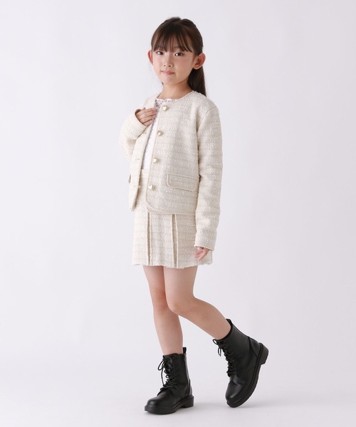 repipi armario（レピピ アルマリオ）の「【10C REPIPI】【セレモニー】ショートジャケット（その他アウター・キッズ・ブラック系その他/ホワイト系その他/ネイビー・120cm/130cm）」の6枚目の写真