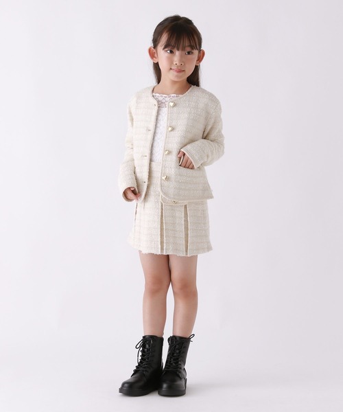 repipi armario（レピピ アルマリオ）の「【10C REPIPI】【セレモニー】ショートジャケット（その他アウター・キッズ・ブラック系その他/ホワイト系その他/ネイビー・120cm/130cm）」の7枚目の写真