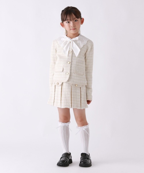 repipi armario（レピピ アルマリオ）の「【10C REPIPI】【セレモニー】ショートジャケット（その他アウター・キッズ・ブラック系その他/ホワイト系その他/ネイビー・120cm/130cm）」の8枚目の写真