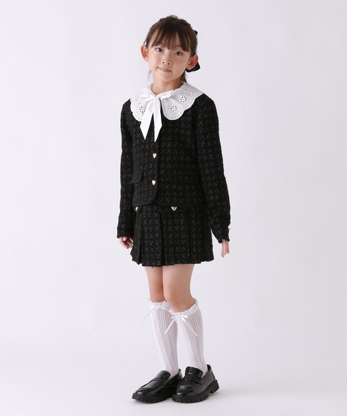 repipi armario（レピピ アルマリオ）の「【10C REPIPI】【セレモニー】ショートジャケット（その他アウター・キッズ・ブラック系その他/ホワイト系その他/ネイビー・120cm/130cm）」の14枚目の写真