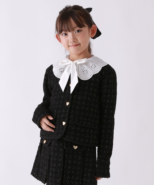 repipi armario（レピピ アルマリオ）の「【10C REPIPI】【セレモニー】ショートジャケット（その他アウター・キッズ・ブラック系その他/ホワイト系その他/ネイビー・120cm/130cm）」の15枚目の写真