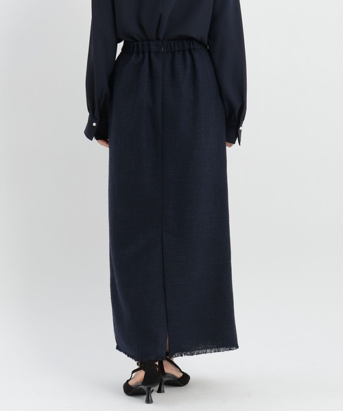 Andemiu(アンデミュウ)の「【セレモニー】ツイードIラインスカート636786(スカート・レディース・ネイビー/アイボリー・SMALL/MEDIUM)」の18枚目の写真