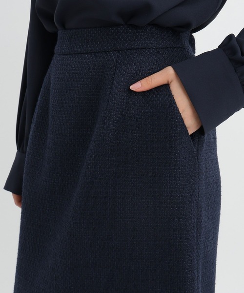 Andemiu(アンデミュウ)の「【セレモニー】ツイードIラインスカート636786(スカート・レディース・ネイビー/アイボリー・SMALL/MEDIUM)」の20枚目の写真