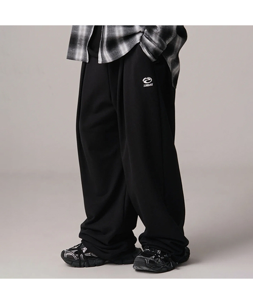 Nap Pintuck Wide Pants - 2COL（スウェットパンツ）｜ZENDUST（ジェン